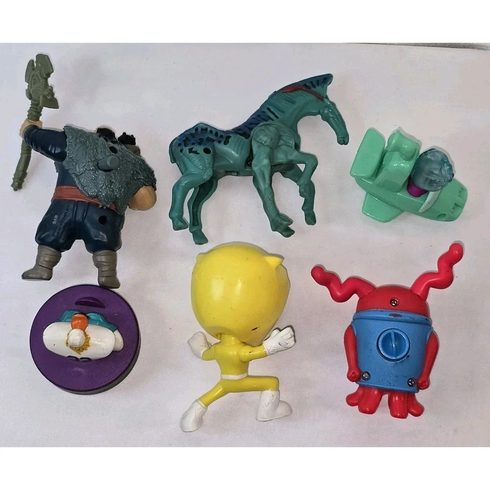 McDonalds Disney Happy Meal Toys Misc 6 Piece Lot Mighty Ducks Power Rangers Etc